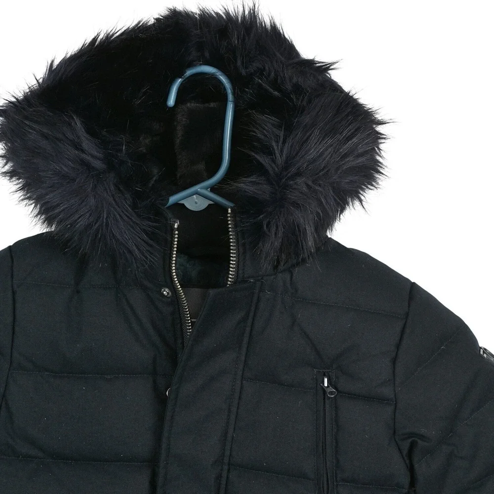 NWT T. O. Collection Patch Pocket‎ Puffer Coat Navy Kids Size 5 Winter Jacket